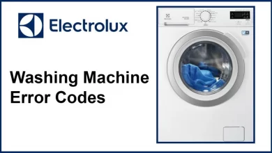 ارور ماشین لباسشویی الکترولوکس Electrolux