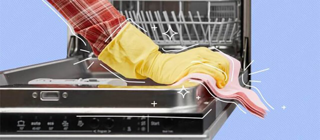 تمیز کردن سطح ماشین ظرفشویی