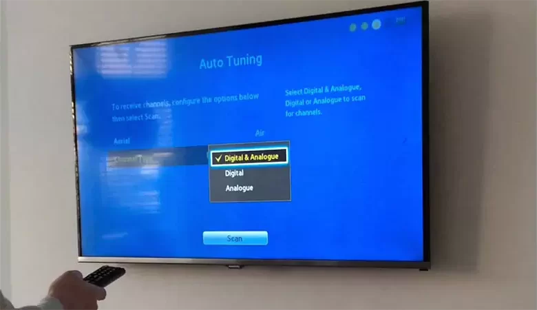 How to find a Samsung TV channel