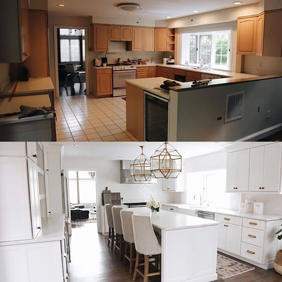 تصاویر قبل و بعد از بازسازی کردن منزل