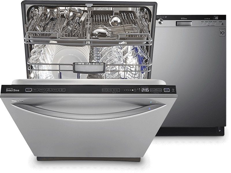 خطاها و مشکلات مربوط به ماشین ظرفشویی ال جی