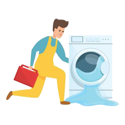 fast washing machine repair icon cartoon style vector