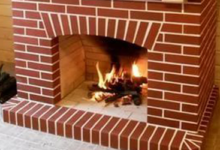 رنگ آمیزی شومینه آجری