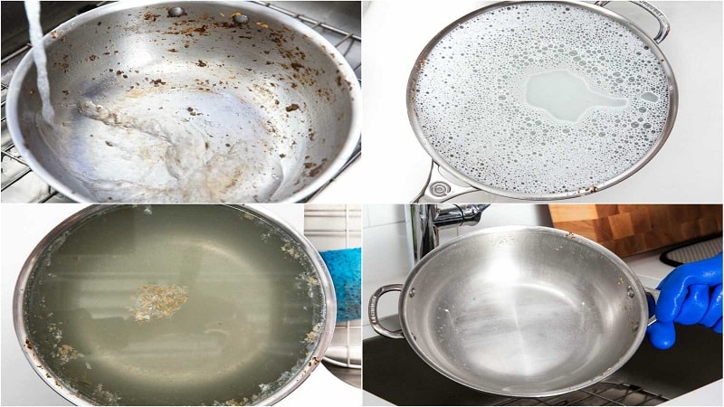 تمیز کردن ظروف و وسایل استیل 