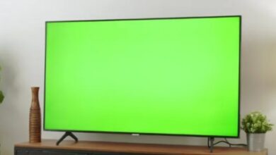 سبز شدن تصویر تلویزیون